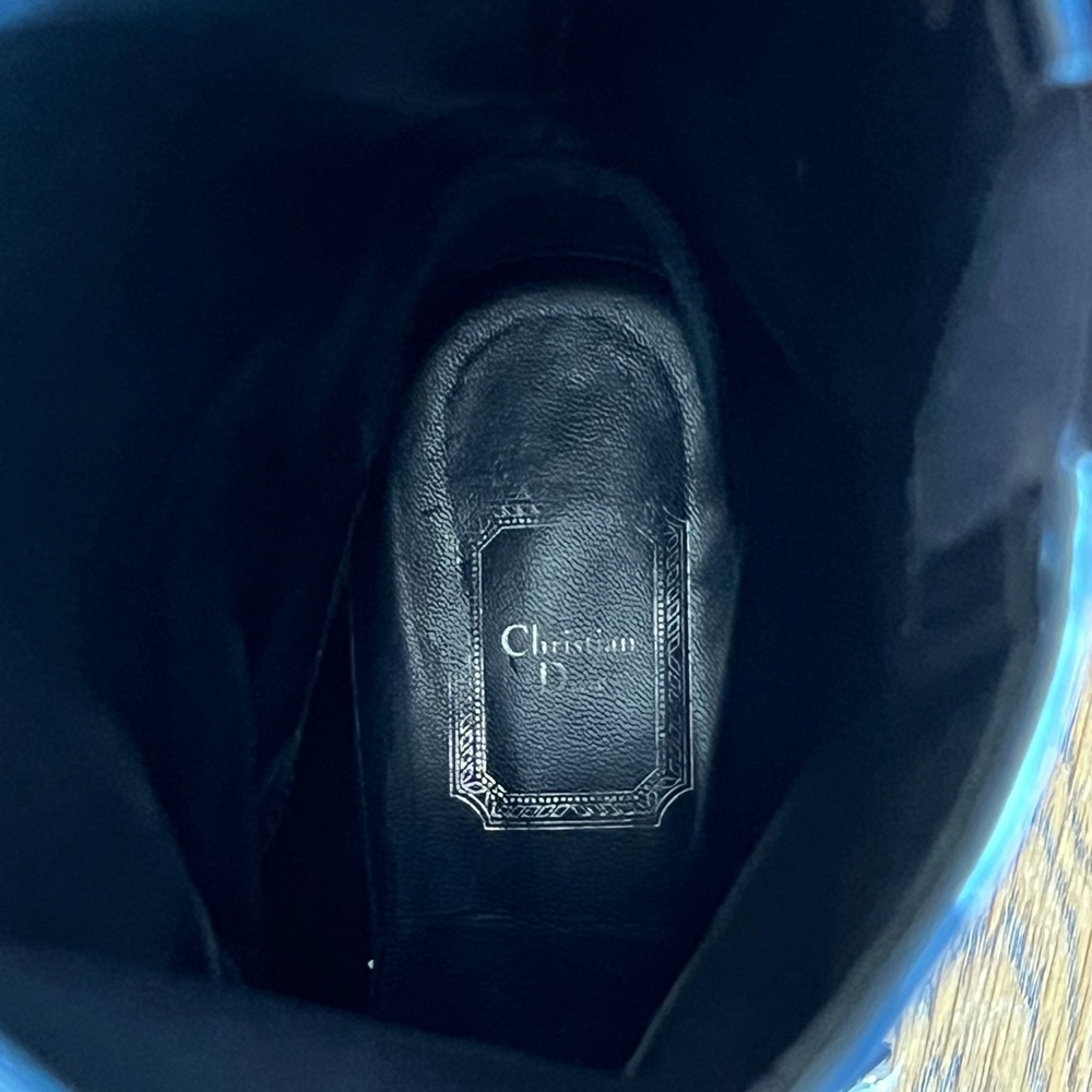 Dior Blue Patent Leather Boots - Picture 7 of 7